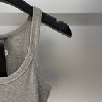 Sanskrit Embroidered Ribbed Vest