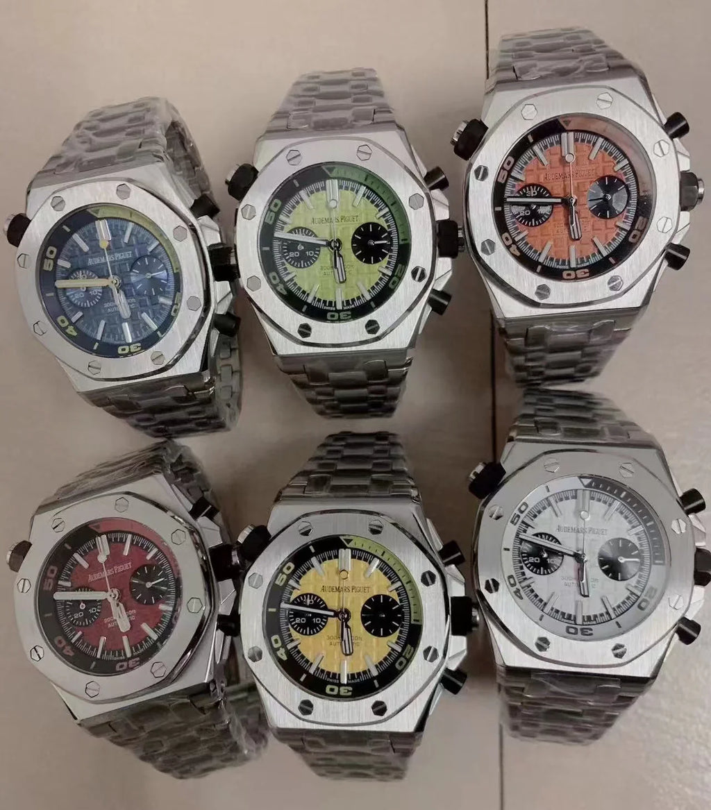 Blue -White 904L Steel - Quartz - 42mm