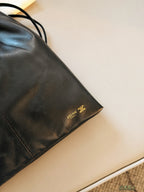 Half round horizontal half moon bag