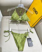 New split camisole swimsuit