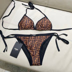New split camisole swimsuit