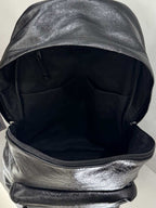 Oil cured leather backpack