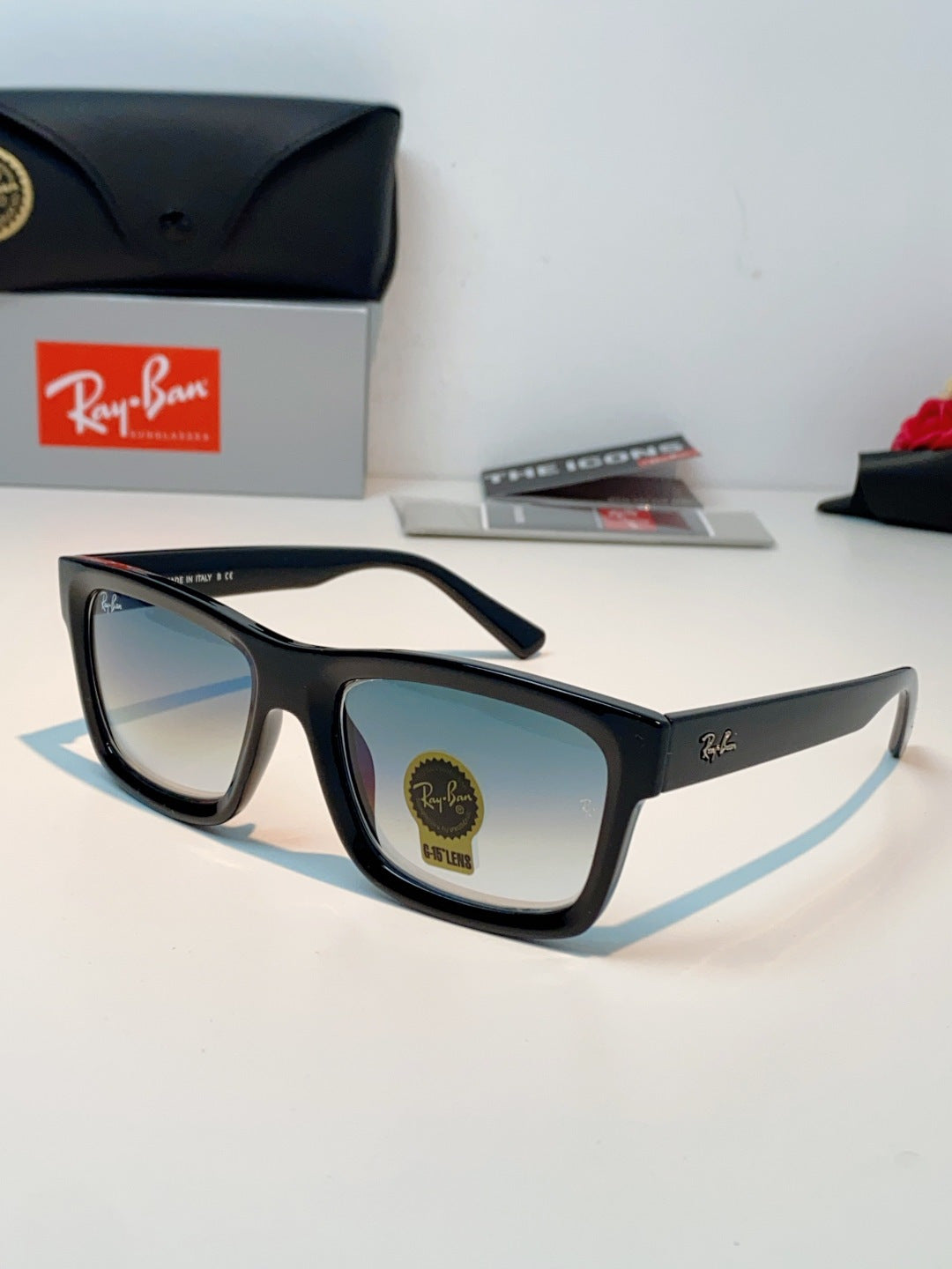 High quality tempered glass sunglasses for men