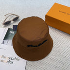 New double-sided embroidered fisherman hat