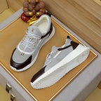 Calf leather sports shoes