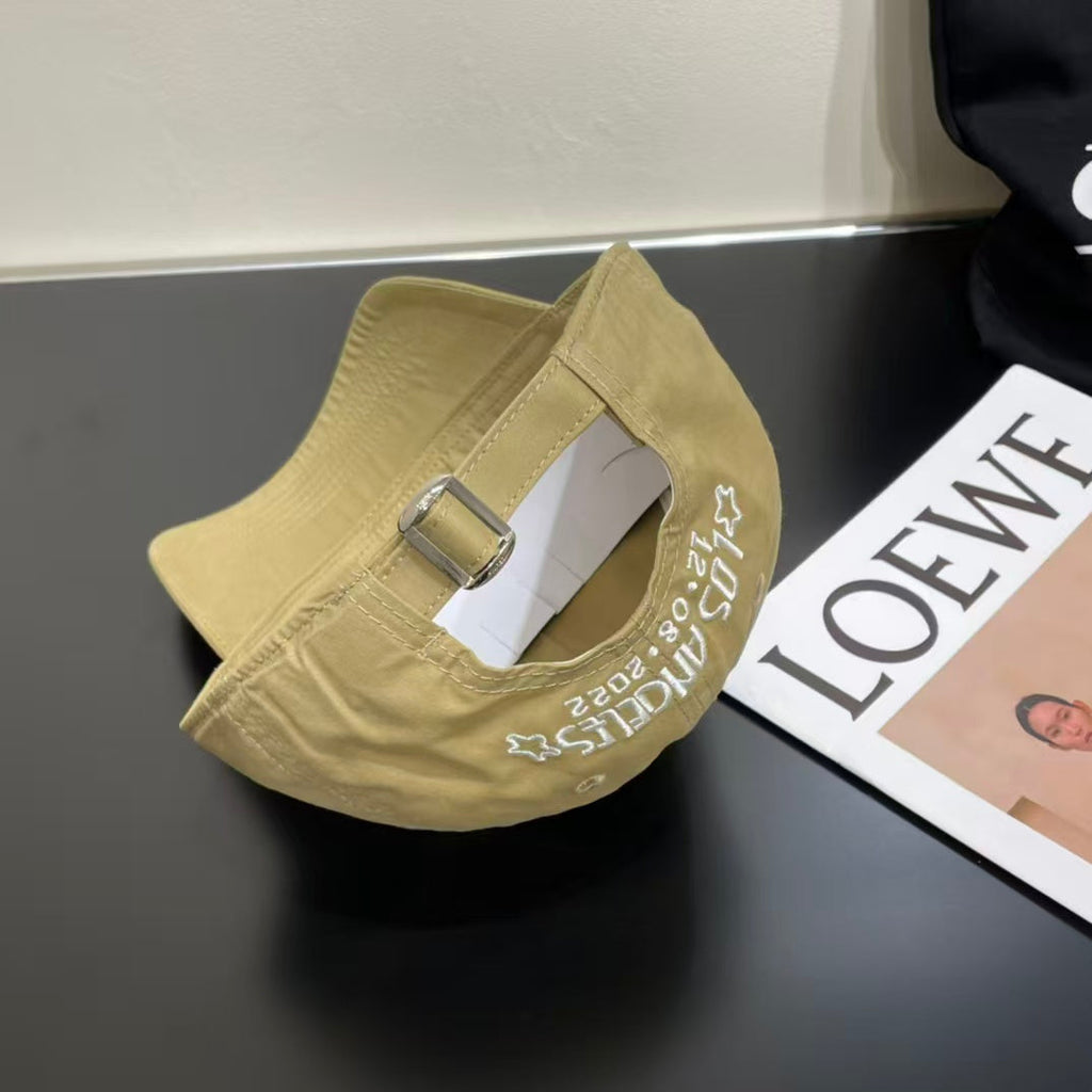 Embroidered letter baseball cap