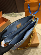 Embroidered Cherry Cowboy Shoulder Bag