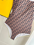 New letter printed one-piece swimsuit