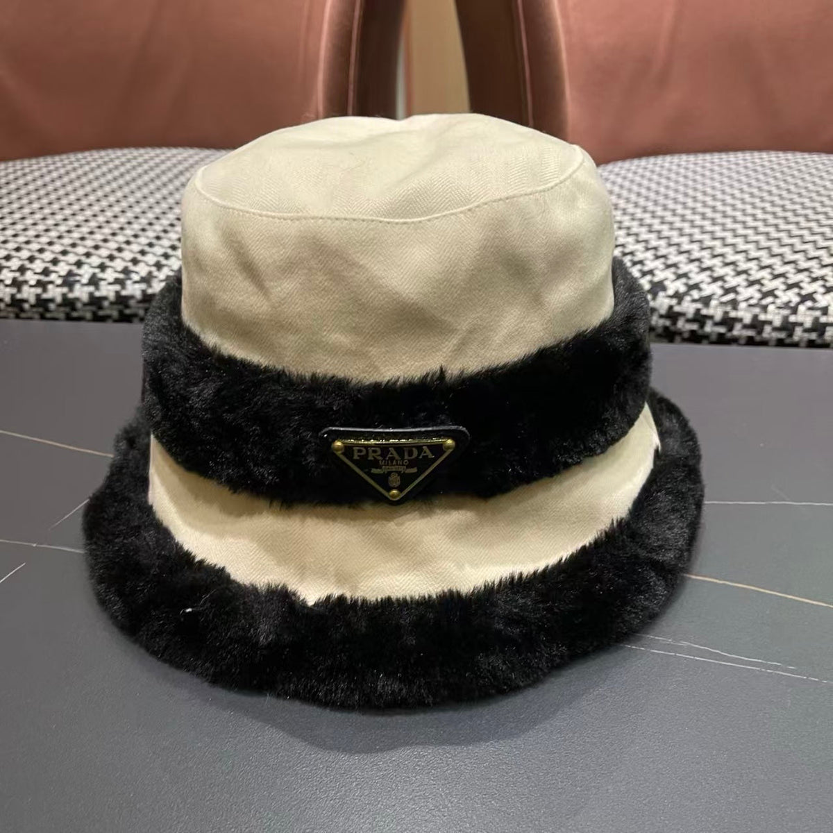 New furry fisherman hat