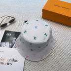 New double-sided embroidered fisherman hat