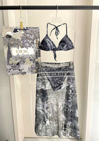 New three piece printed swimsuit