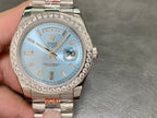 Blue - Silver 904L Steel - Automatic -40mm