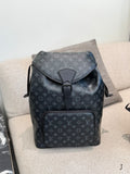 Belt buckle black flower/embossed backpack