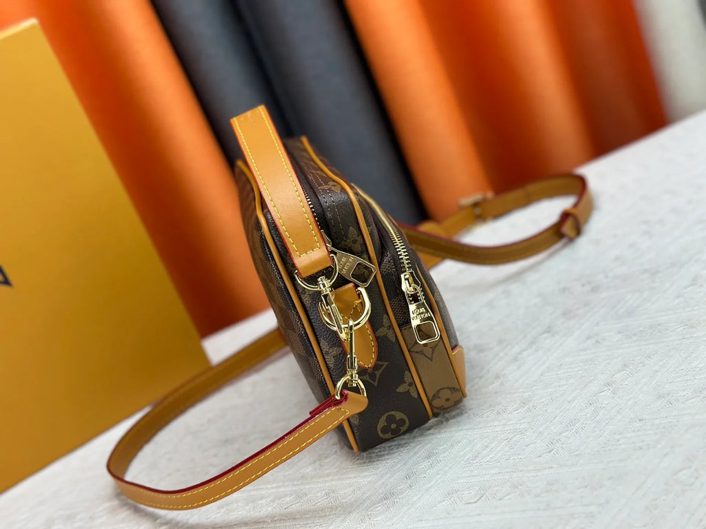 Coated canvas mailman bag
