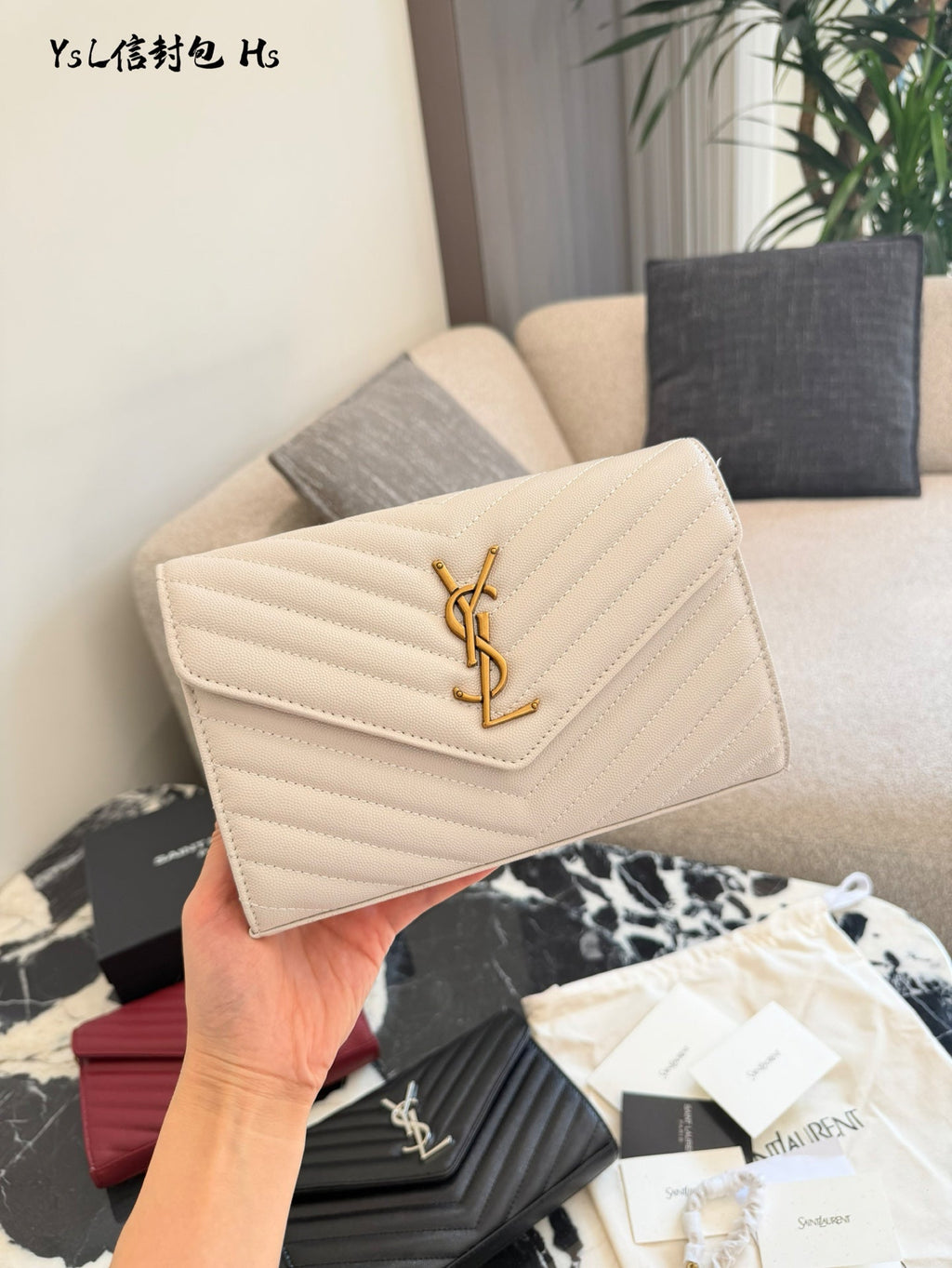 Black gold caviar envelope