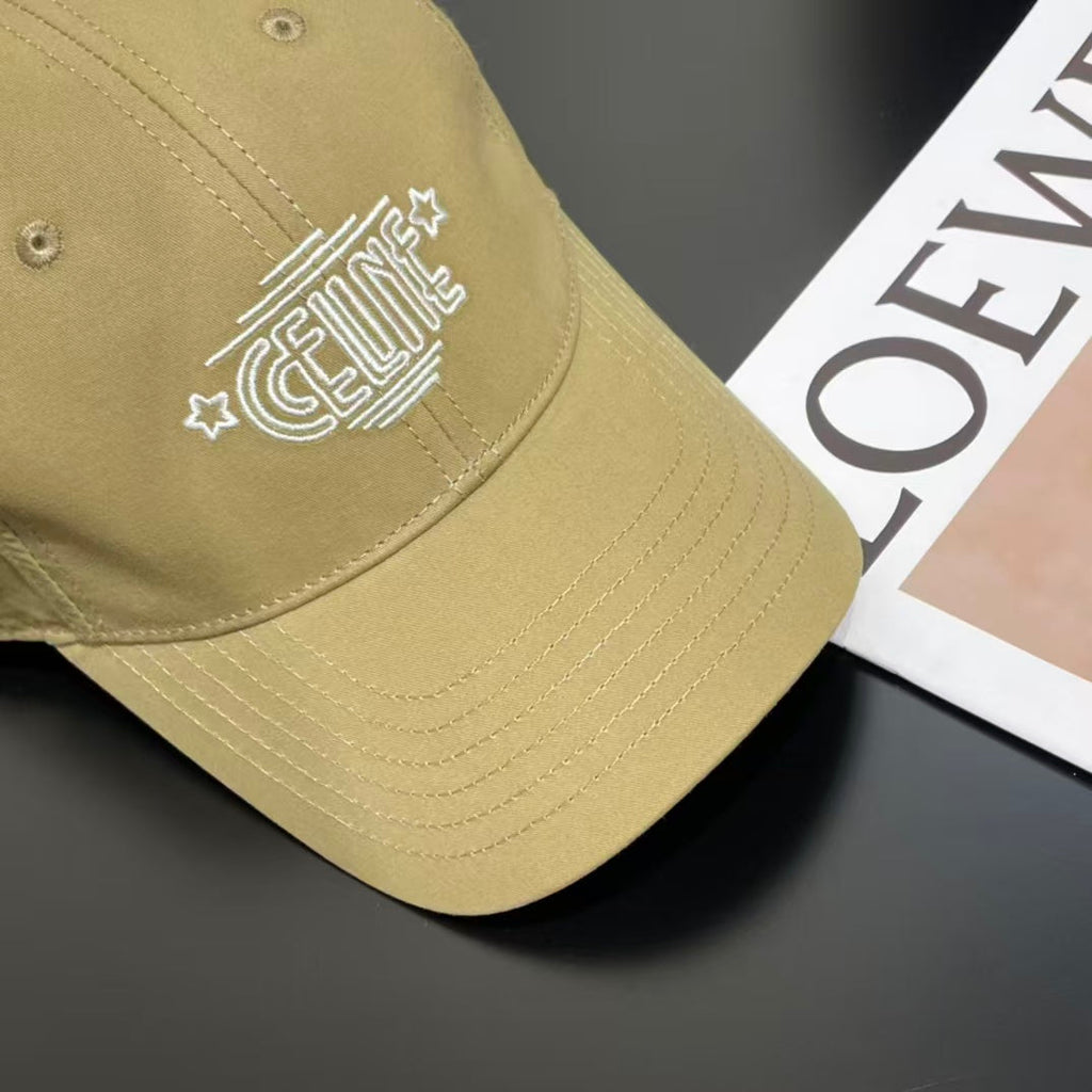 Embroidered letter baseball cap
