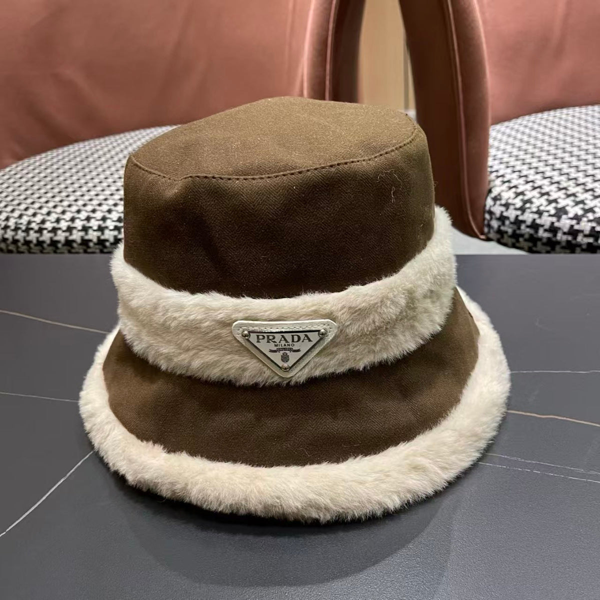 New furry fisherman hat