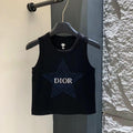 Five-pointed star knitted vest