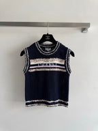 25fw Hollow knit vest