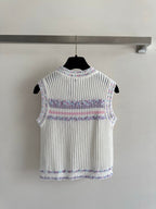 25fw Hollow knit vest