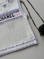 25fw Hollow knit vest