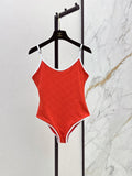 Chanel/Textured Plaid One-Piece Swimsuit
