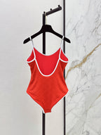Chanel/Textured Plaid One-Piece Swimsuit