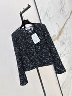 Chanel/Frayed-Edge Tweed Jacket