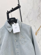 Vintage-Washed Denim Shirt