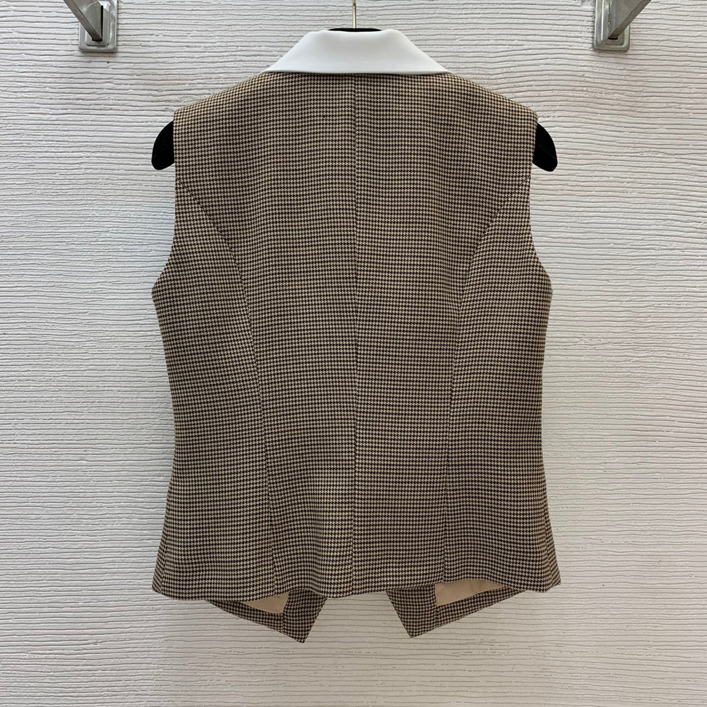MiuMiu/26 New Houndstooth Pattern Two-Piece Set