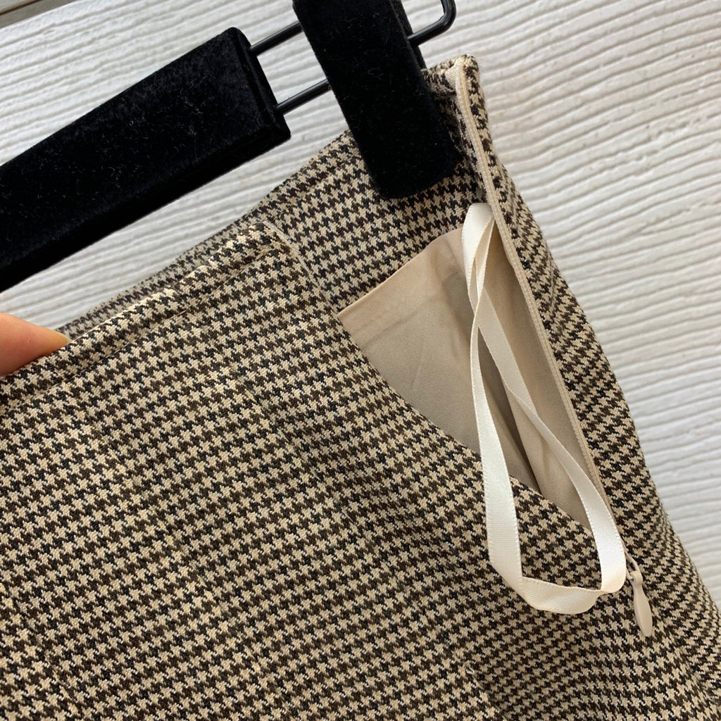 MiuMiu/26 New Houndstooth Pattern Two-Piece Set