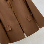Brunello Cucinelli/26 Early Autumn Classic Qian-Style Elegant Commuter Two-Piece Set