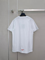 Letter-print crew-neck short-sleeve T-shirt