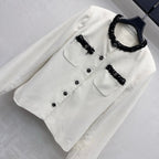 Raw-edge corduroy jacket