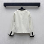 Raw-edge corduroy jacket