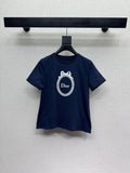 Dior/26SS Embroidered Logo Short-Sleeve T-Shirt