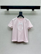 Dior/26SS Embroidered Logo Short-Sleeve T-Shirt