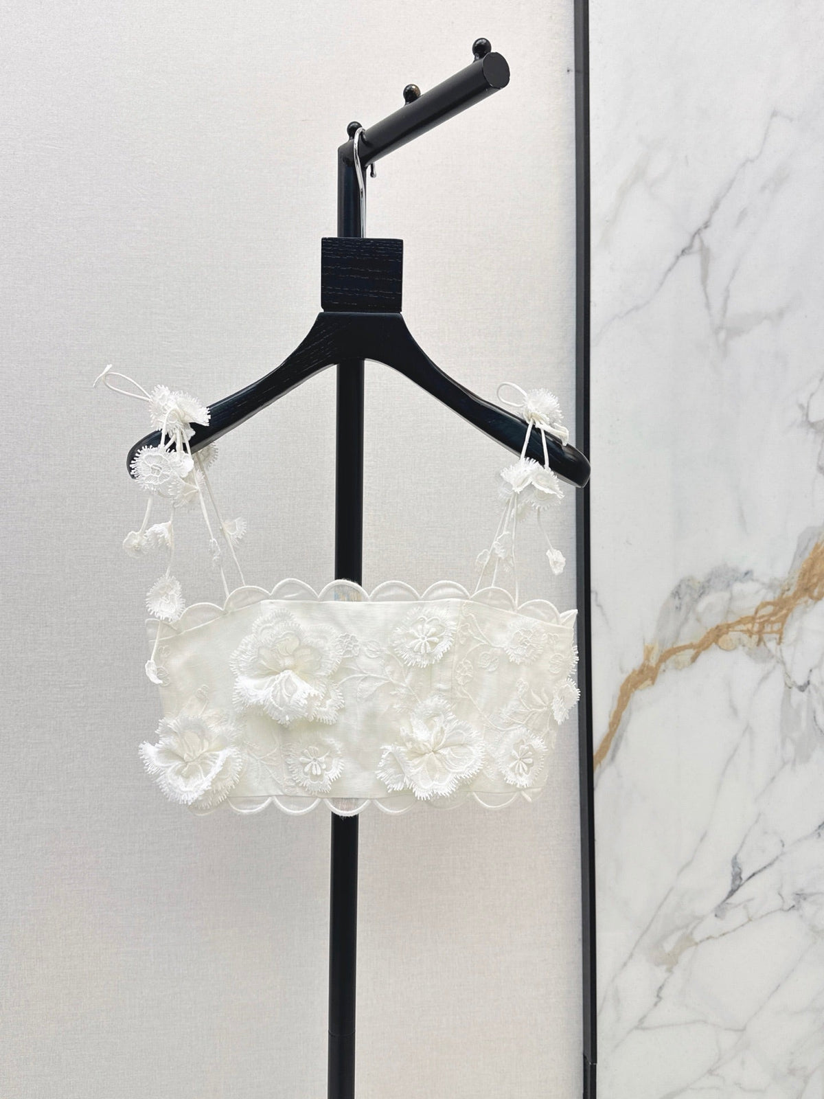zimmermann/26ss 3D Floral Camisole + Skirt