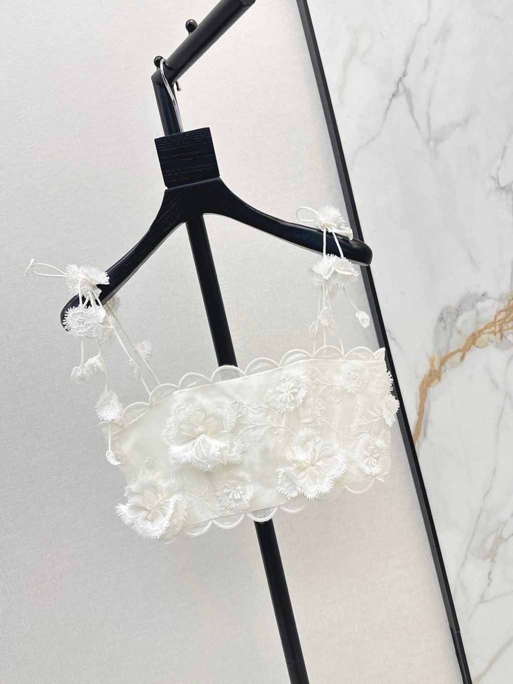 zimmermann/26ss 3D Floral Camisole + Skirt