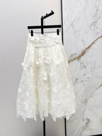 zimmermann/26ss 3D Floral Camisole + Skirt