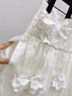 zimmermann/26ss 3D Floral Camisole + Skirt