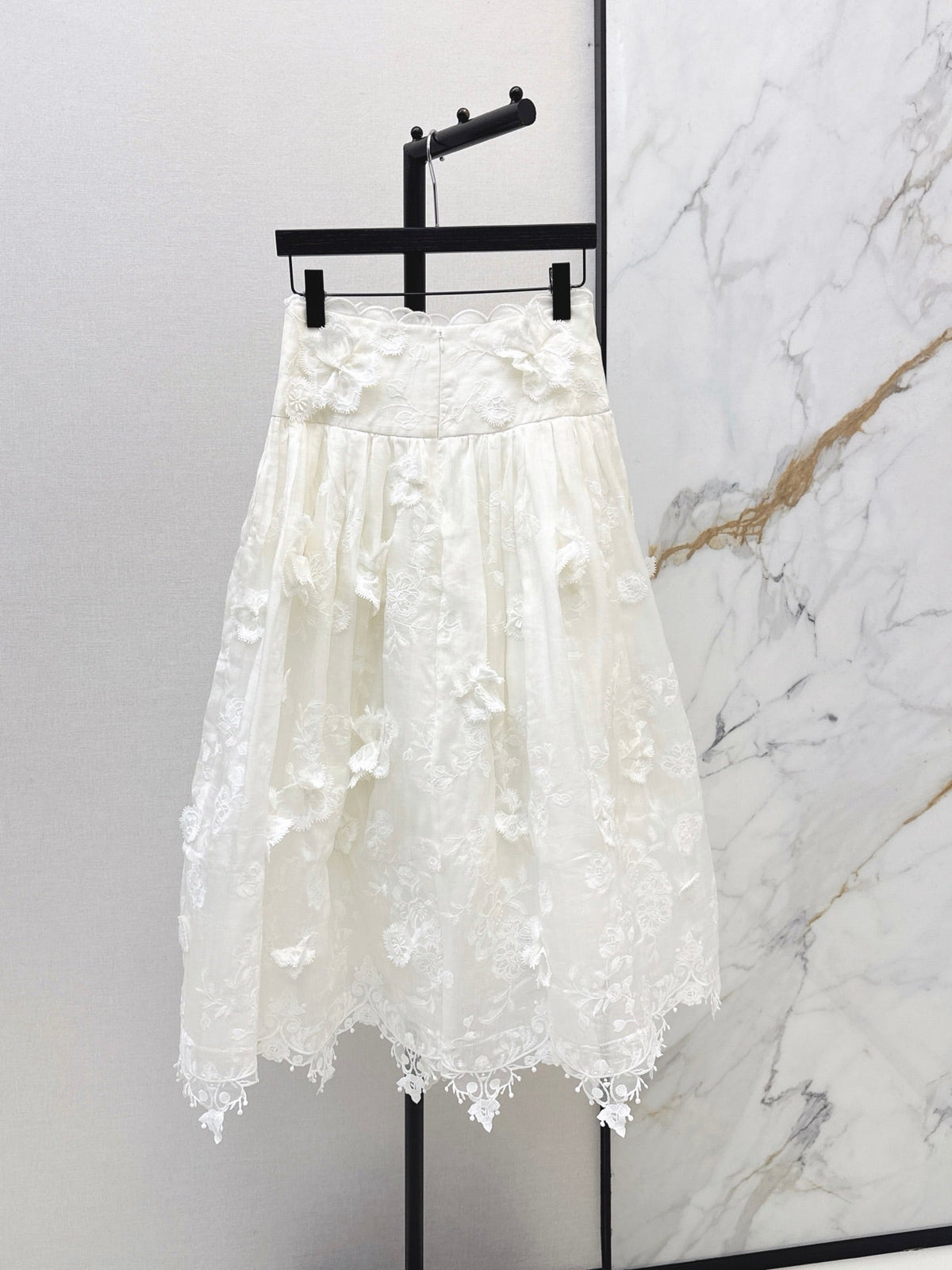 zimmermann/26ss 3D Floral Camisole + Skirt