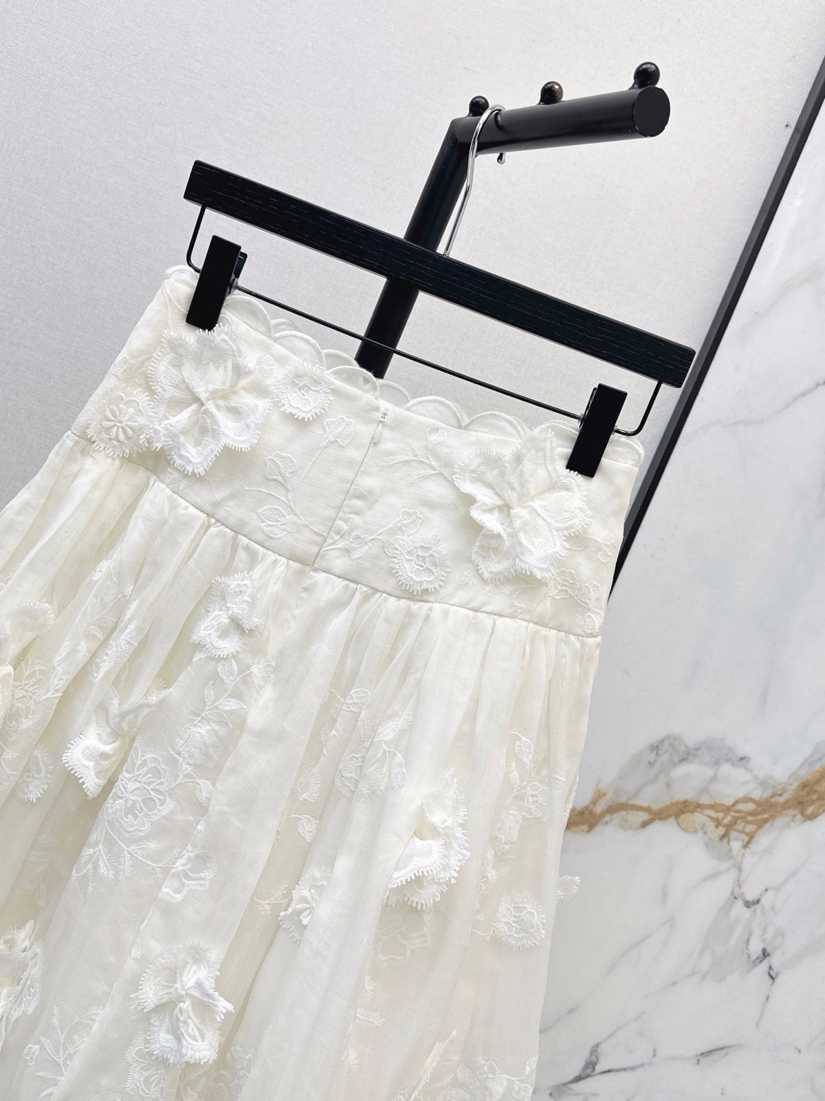 zimmermann/26ss 3D Floral Camisole + Skirt