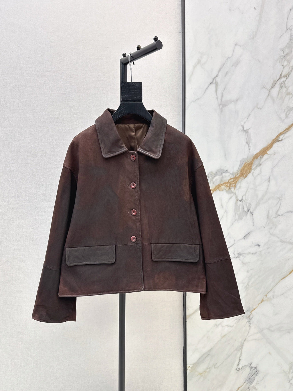 Hermès/26Ss Fall-Winter Latest Lambskin Jacket