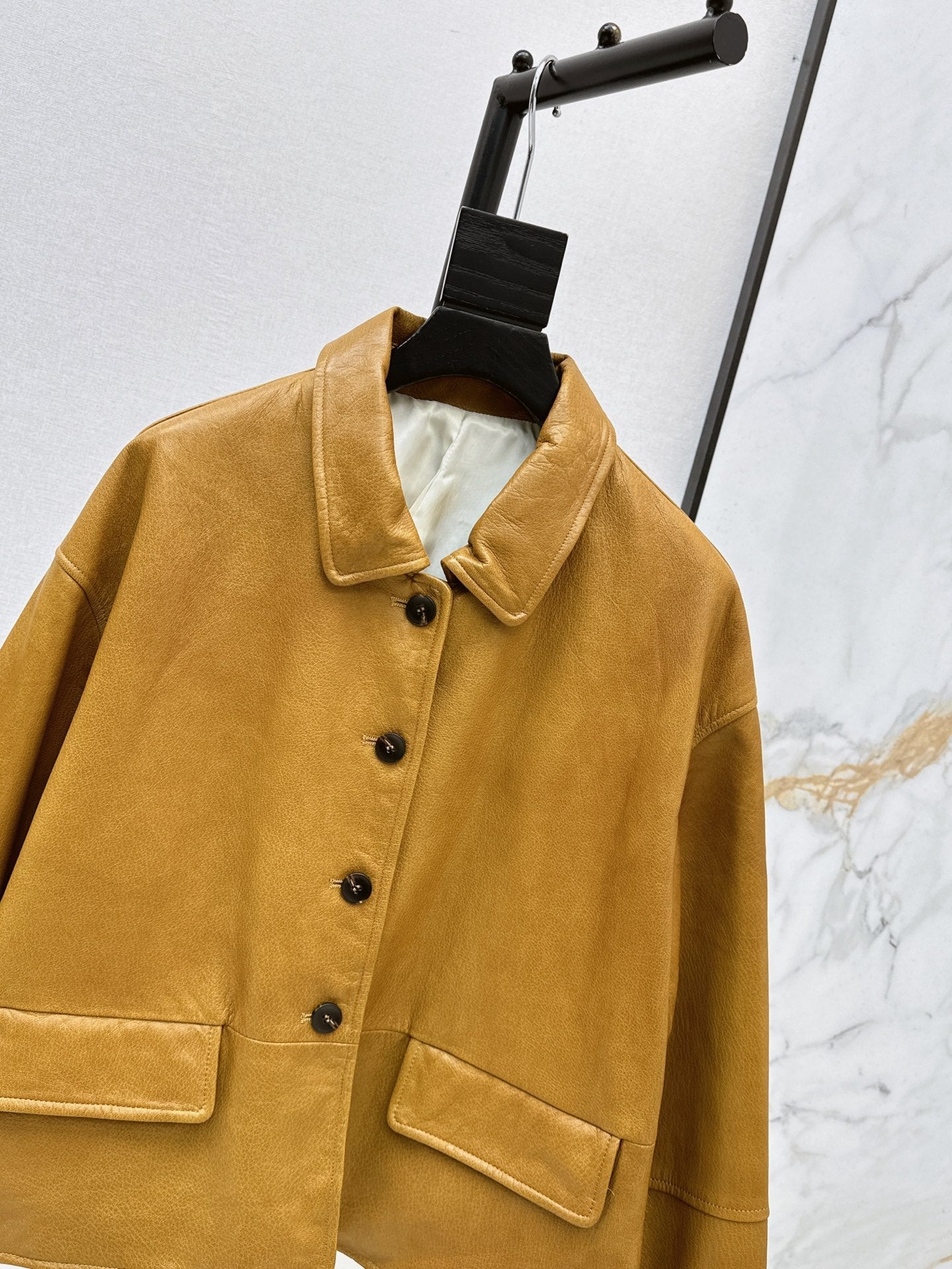 Hermès/26Ss Fall-Winter Latest Lambskin Jacket