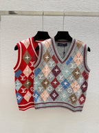 Louis Vuitton / 26 New Double C Stripe Hooded Knit Vest