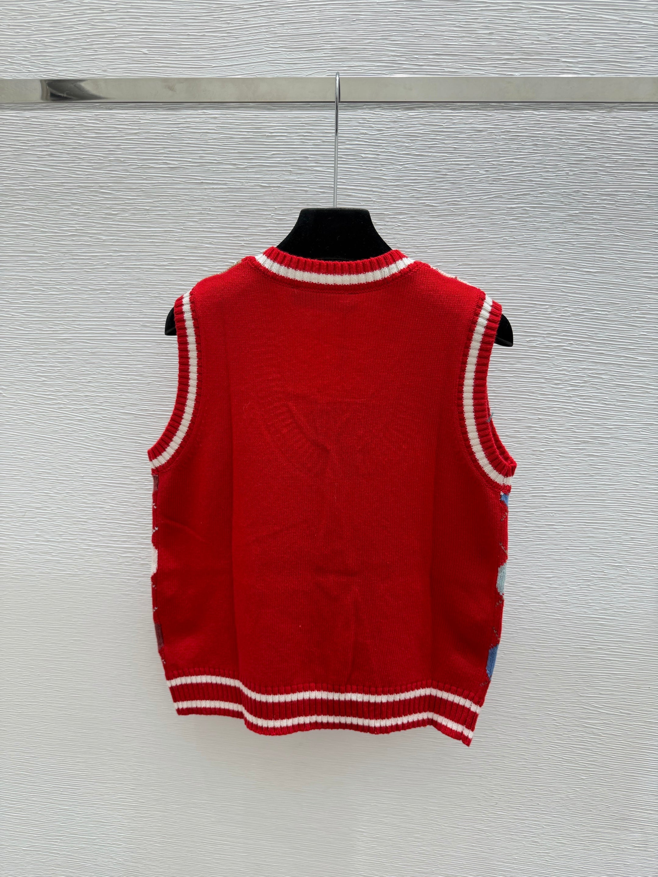 Louis Vuitton / 26 New Double C Stripe Hooded Knit Vest