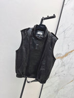 Yves Saint Laurent/26 Early Spring Latest Leather Vest
