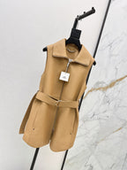 Hermès/26 Early Autumn Latest Genuine Leather Vest