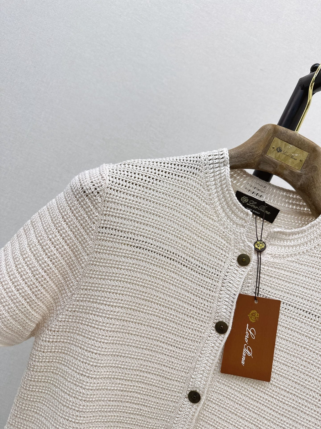 LORO PIANA/26 Early Autumn Latest Knit Short Sleeve Cardigan